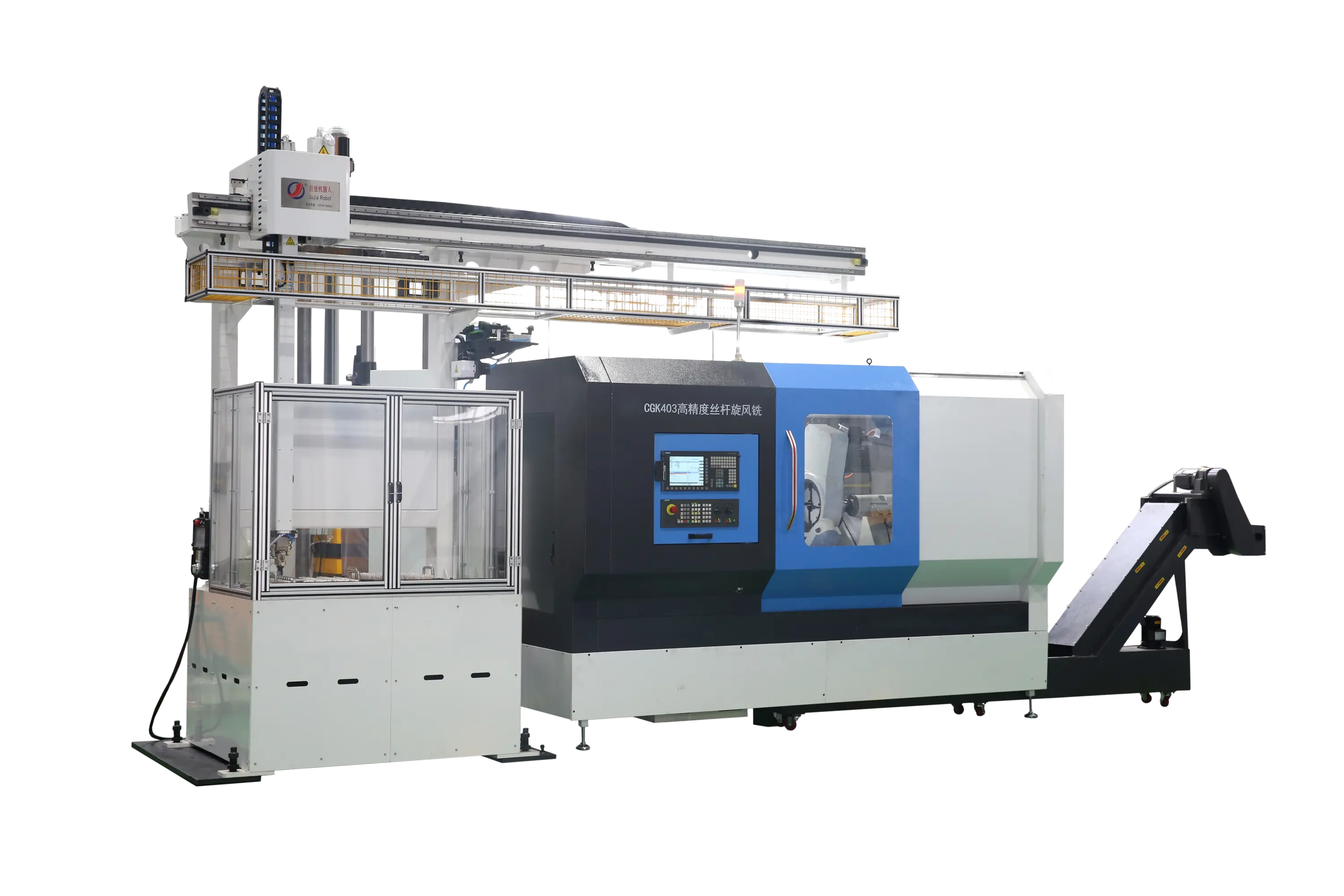 CGK-403 CNC high-precision screw whirlwind milling machine with automated loading