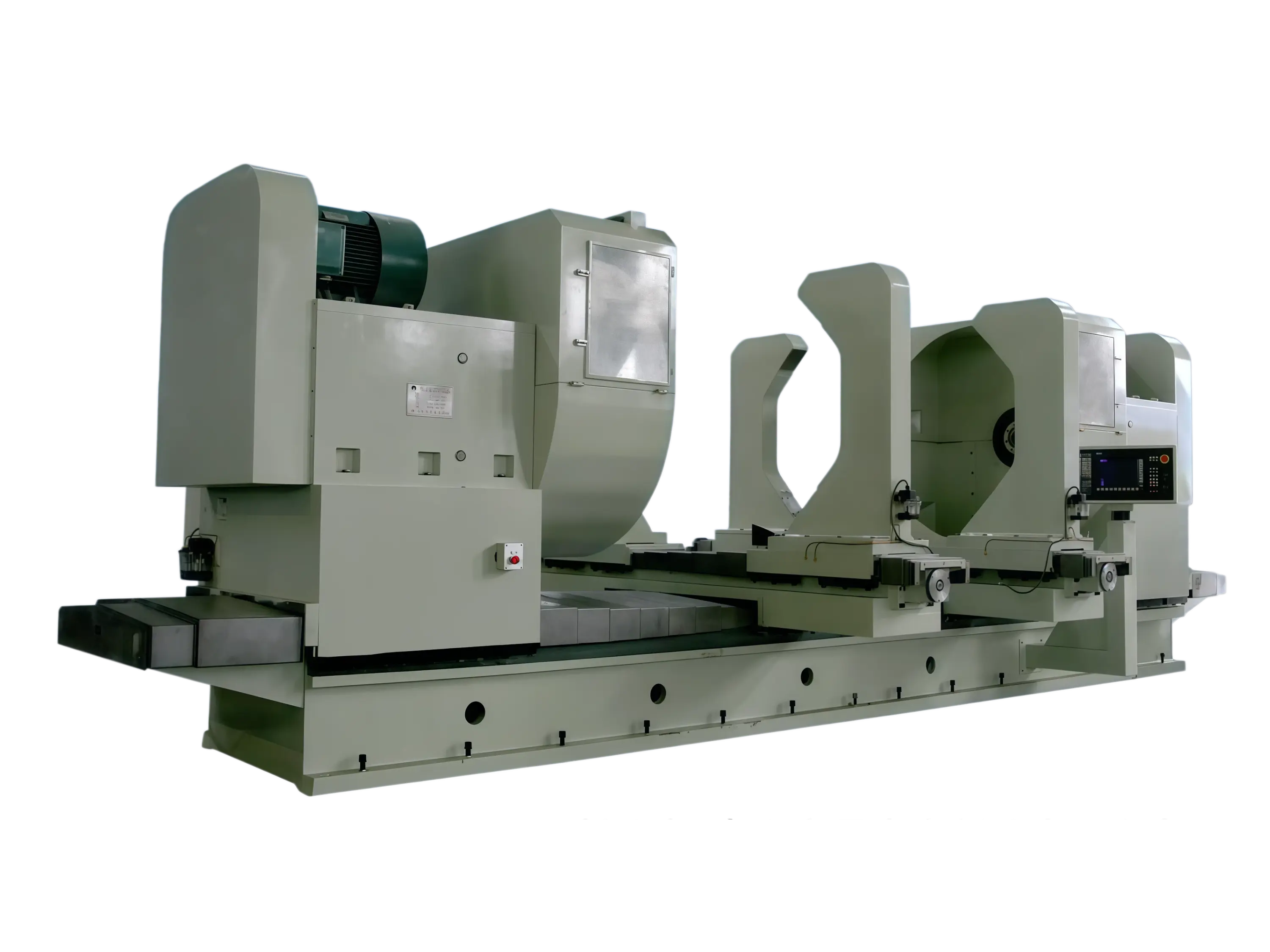 CGK-43 CNC carbon electrode double-end boring and facing machine in a production plant