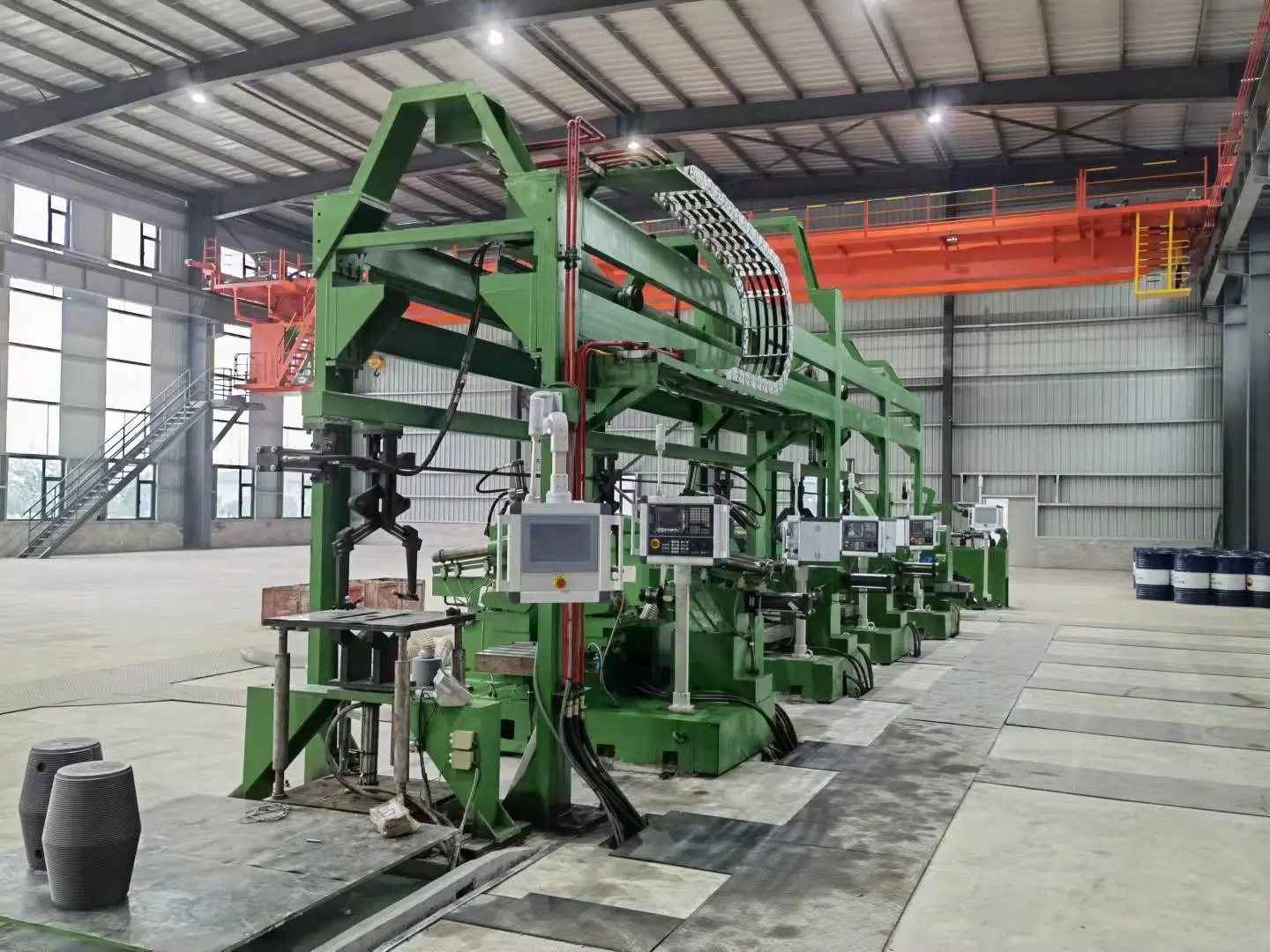 CGK·RZ·01 graphite nipple flexible automatic processing line installed in a production plant