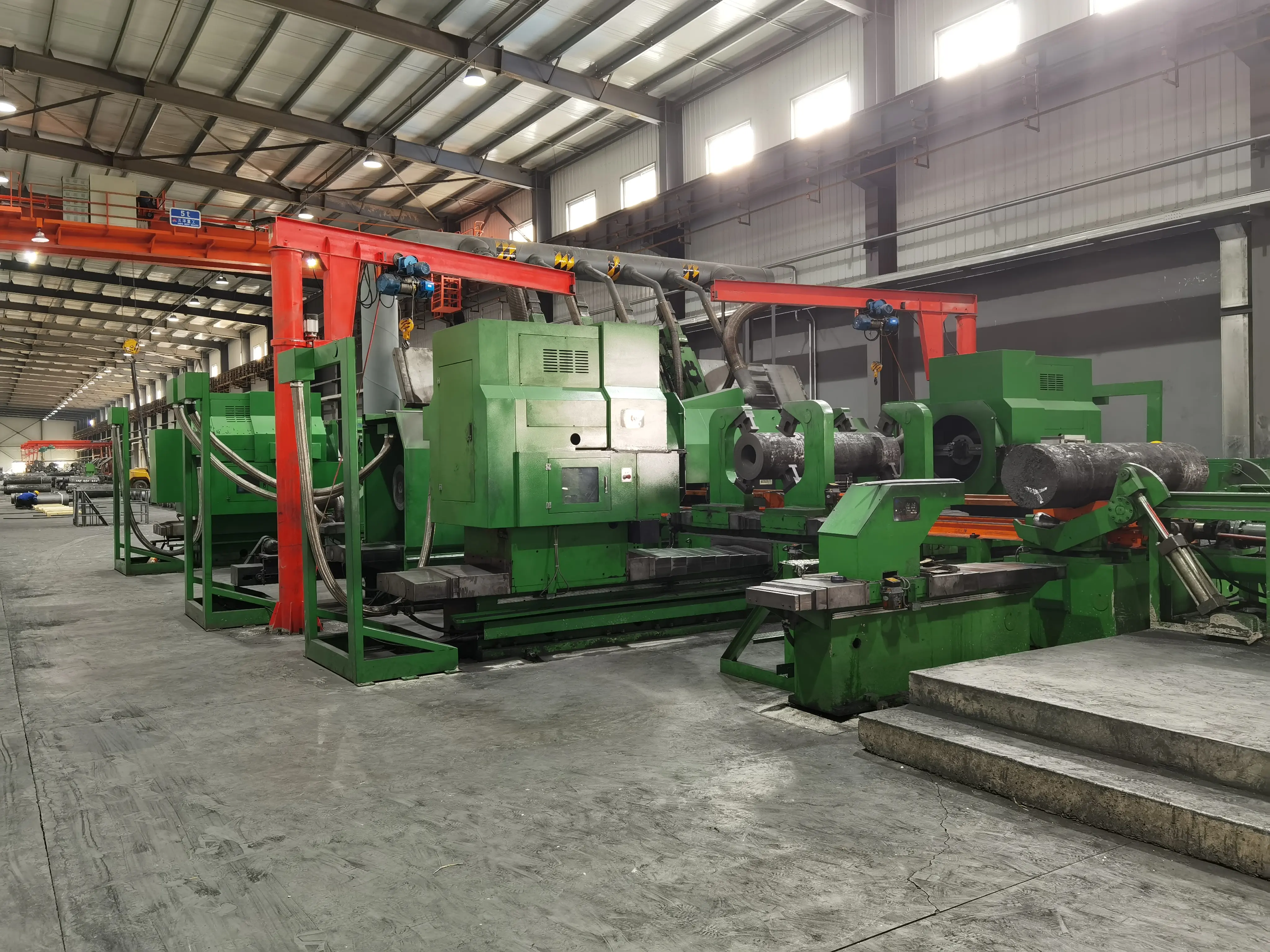 CGK·RZ·02 graphite electrode body flexible auto processing line installed in a production plant