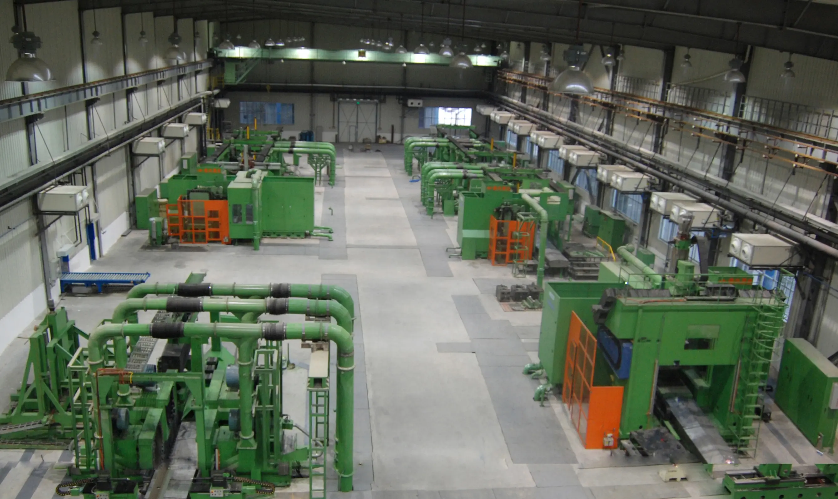 CGK·RZ·04 cathode carbon block automatic processing line installed in a production plant